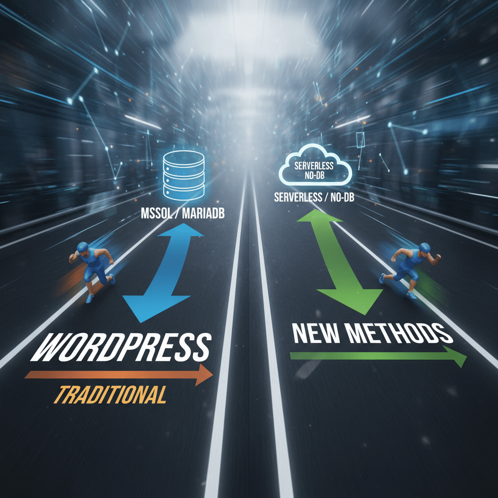 Two methods running - wordpress traditionally requires mysql mariadb